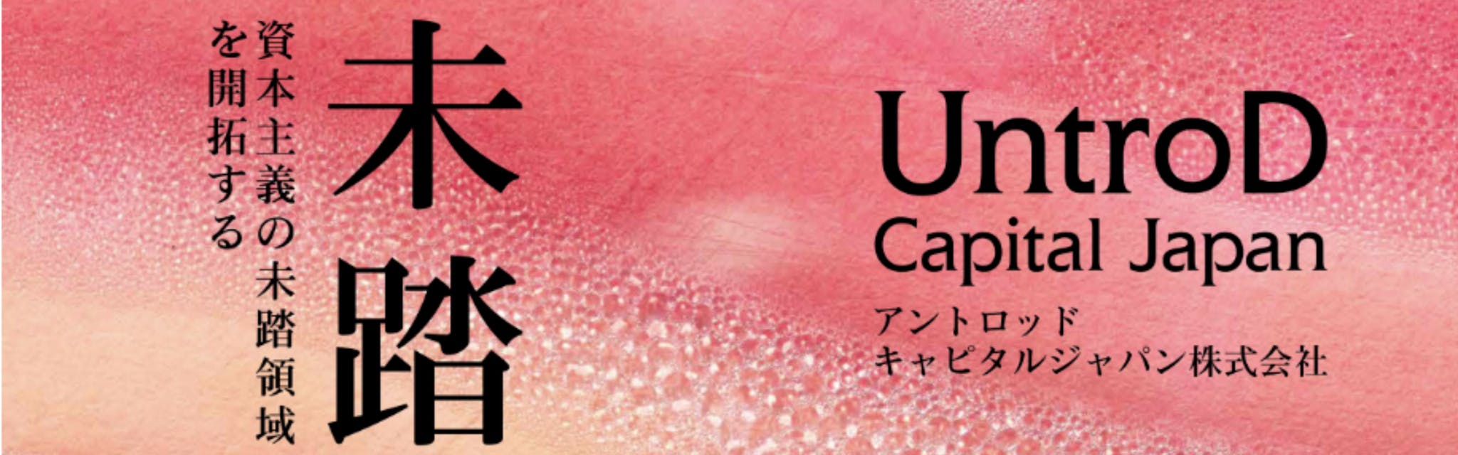 UntroD Capital Japan株式会社 - カバー画像